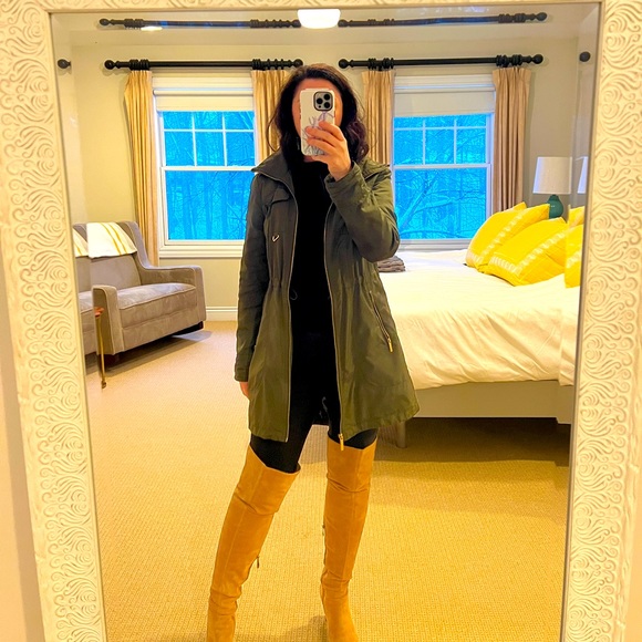 Michael Michael Kors Olive Green Rain Jacket - Picture 8 of 11